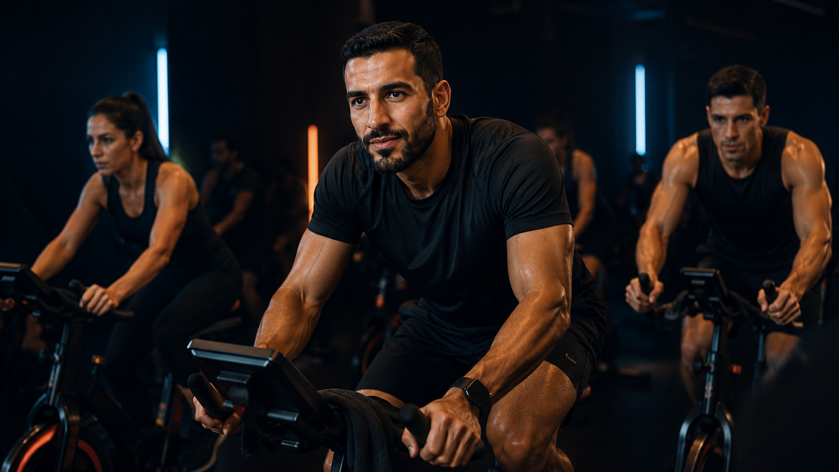 Séance RPM vélo indoor avec Hamza Fatil à Marrakech